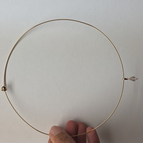 Nwt Non Tarnish Marquise Necklace - Picture 4 of 6